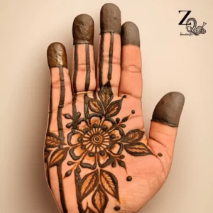 Freshly applied henna | ZQ Handcrafts
